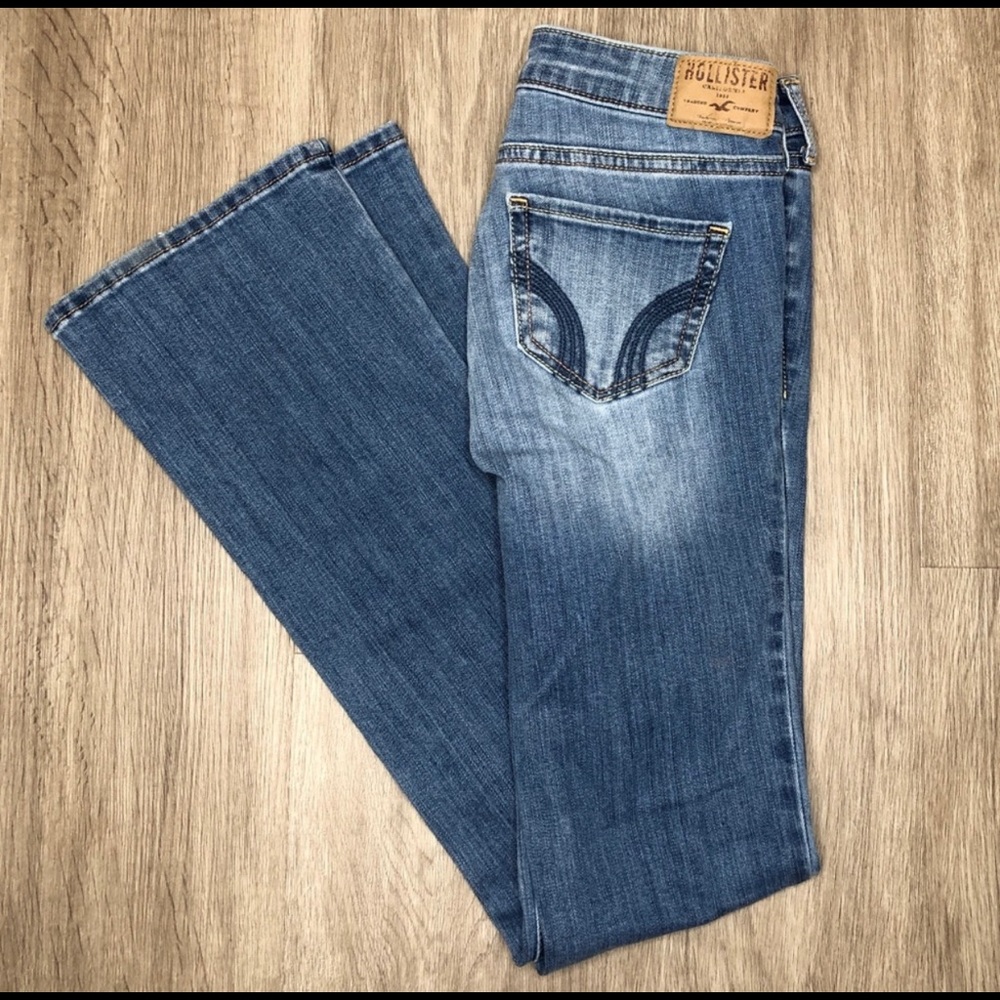 Hollister Bootcut Jeans Whiskering Detail Size 0S